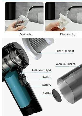 Portable Air Duster Wireless Vacuum Cleaner - QuickTech