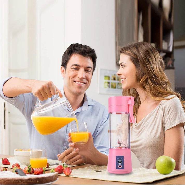 Portable Electric 6 Blade USB Juice Maker - QuickTech