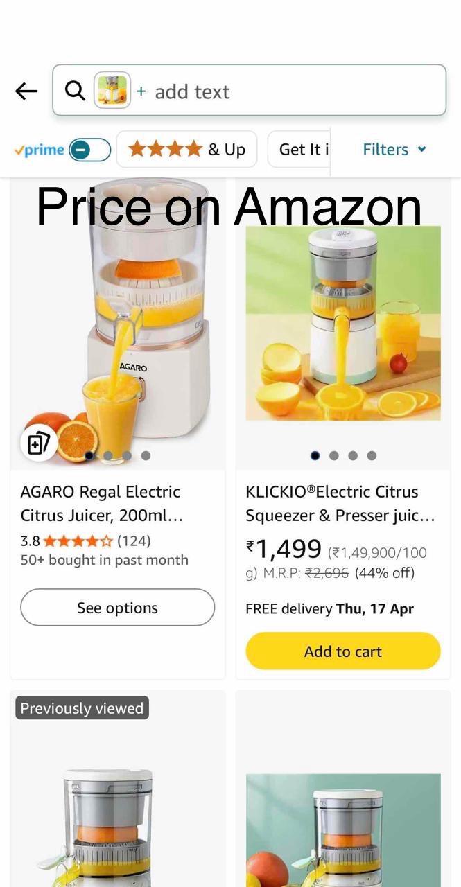 Electric Citrus Juicer by QuickTech