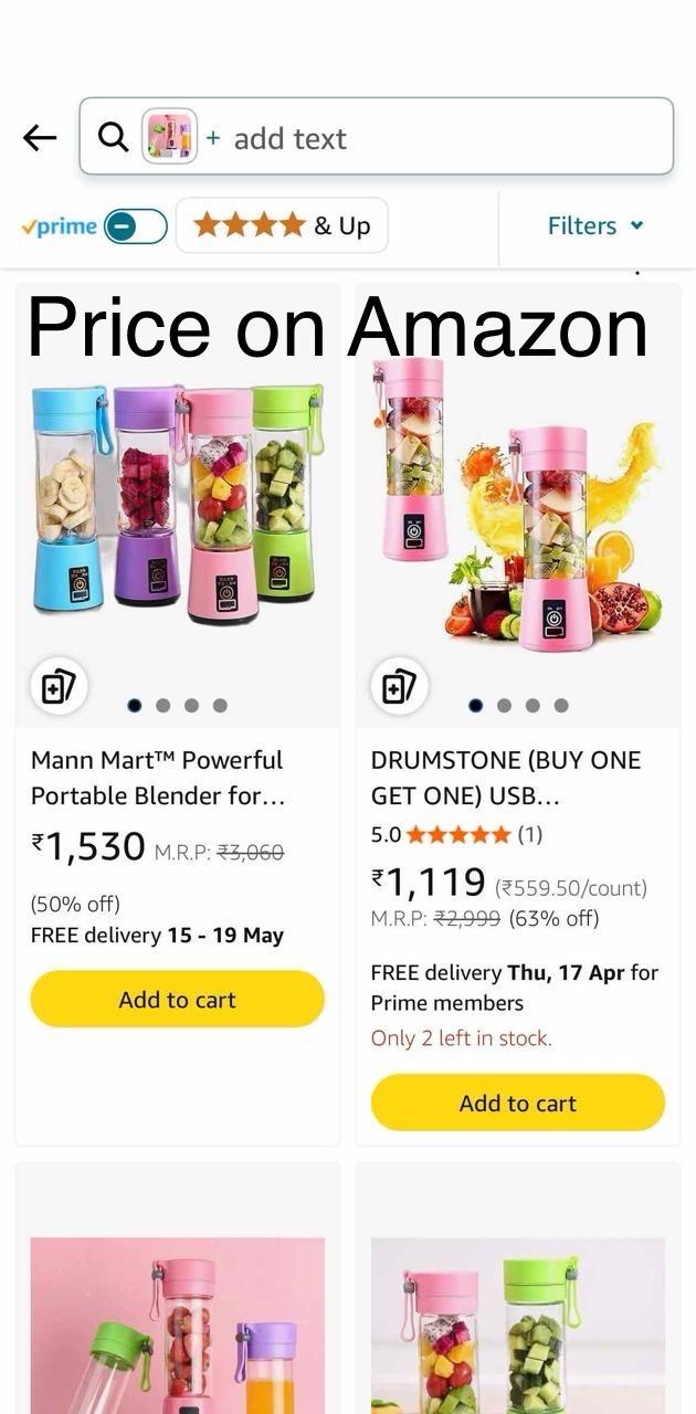 Portable Electric USB Blender by QuickTech