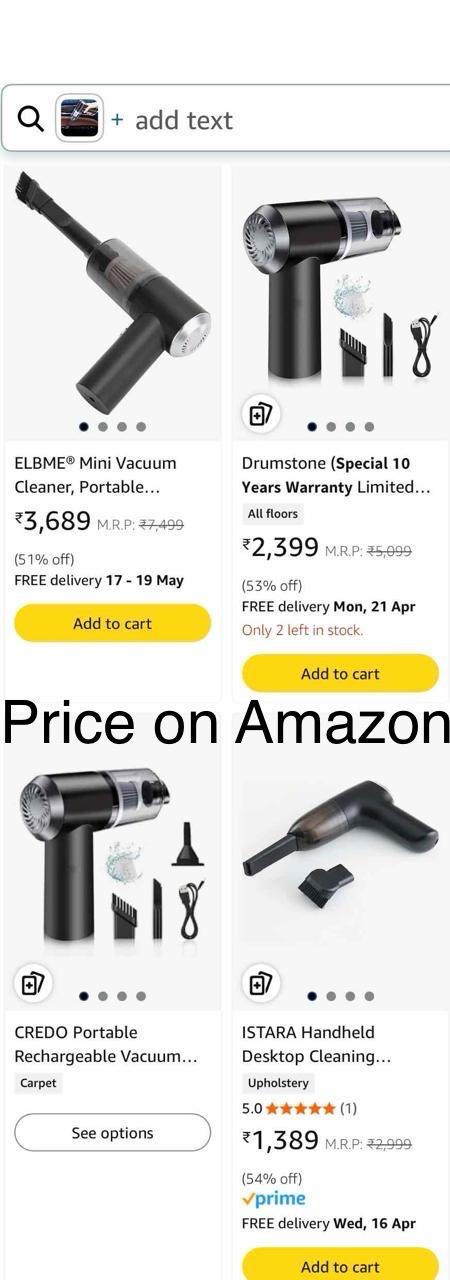 Portable Wireless Vacuum Cleaner by QuickTech