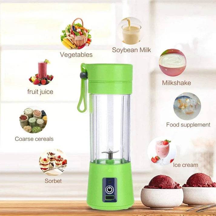 Portable Electric 6 Blade USB Juice Maker - QuickTech