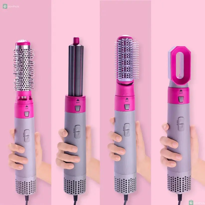 5 in 1 Hair Styler Set - Curl, Straighten, Wave & VolumizerQuickTechQuickTech5 - in - 1 Hair - Styler Set Manual Curl, Straighten,Wave, and Volumizer QuickTech QuickTech