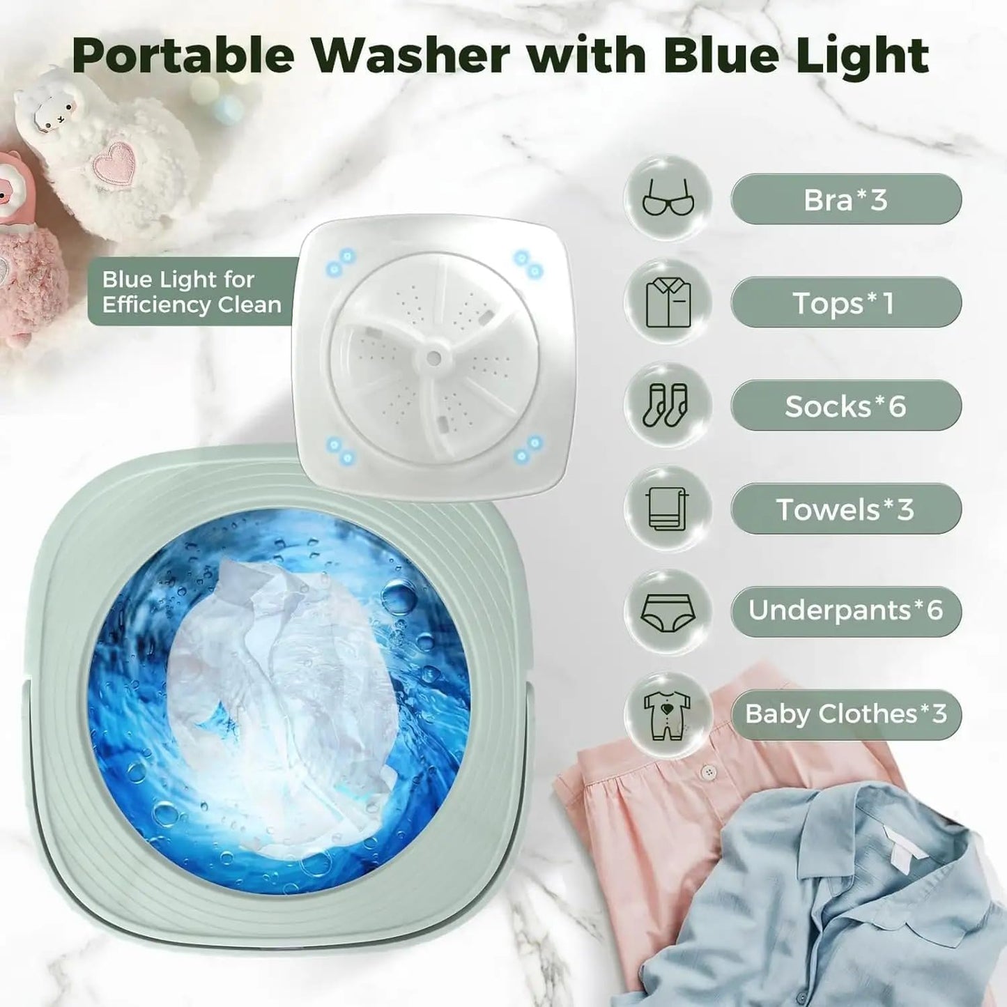 Portable Washing Machine By QuickTech