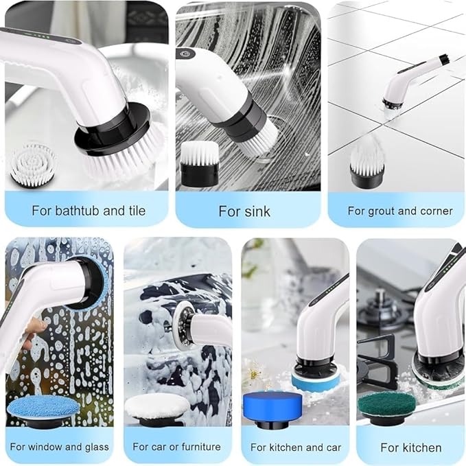 9 in 1 Electric Spin Cleaning Brush