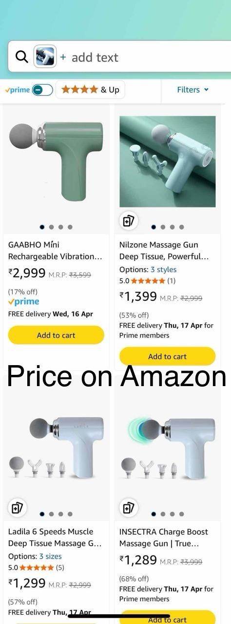 Portable Gun Shaped Muscle Massager by QuickTech - QuickTech