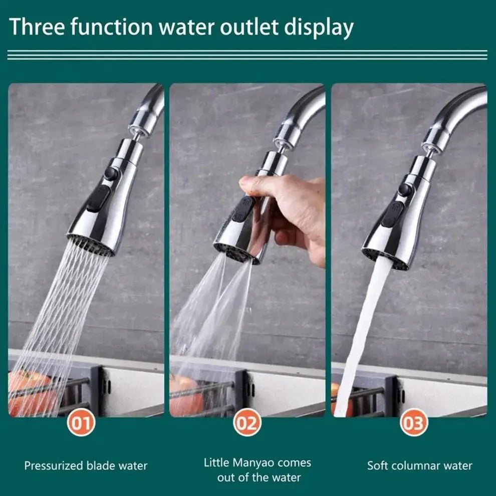 Flexible Sink Tap Extender - 360° RotatingQuickTechQuickTech👉Flexible Sink Tap Extender – 360° Rotating Extension QuickTech QuickTech