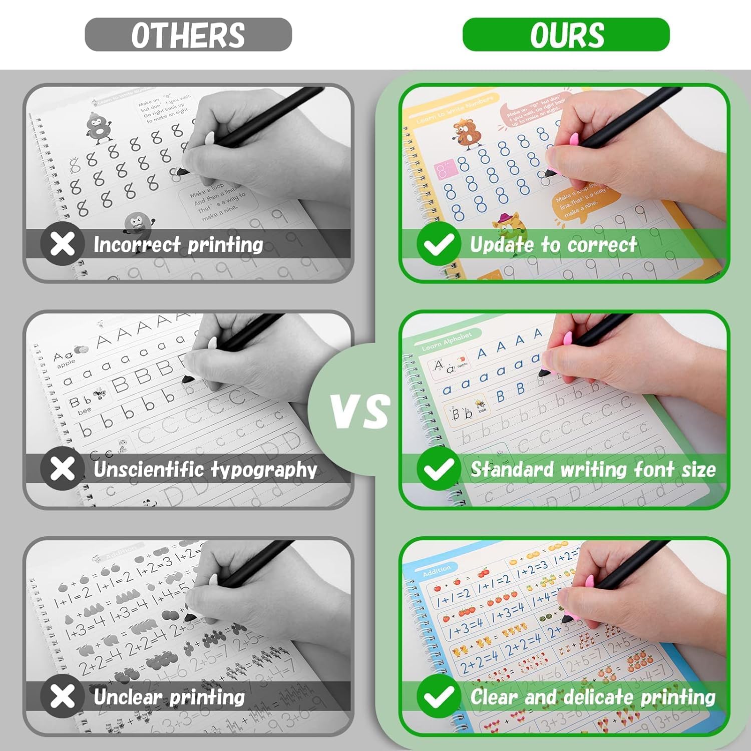 Kid's Magic Reusable CopyBook (10 Refill, 4 Book, 1 Pen, 1 Grip)QuickTechQuickTechKid's Magic Reusable CopyBook (10 Refill, 4 Book, 1 Pen, 1 Grip) QuickTech QuickTech