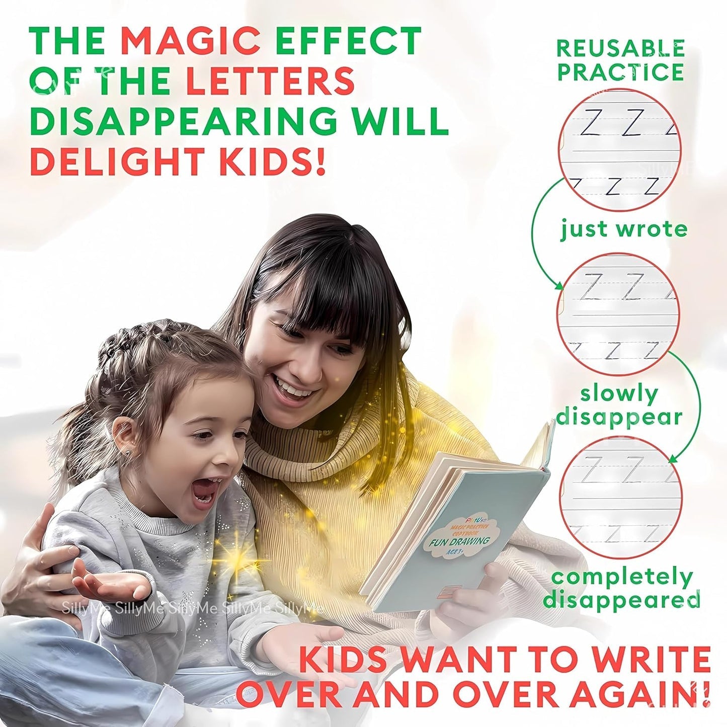 Kid's Magic Reusable CopyBook (10 Refill, 4 Book, 1 Pen, 1 Grip)QuickTechQuickTechKid's Magic Reusable CopyBook (10 Refill, 4 Book, 1 Pen, 1 Grip) QuickTech QuickTech